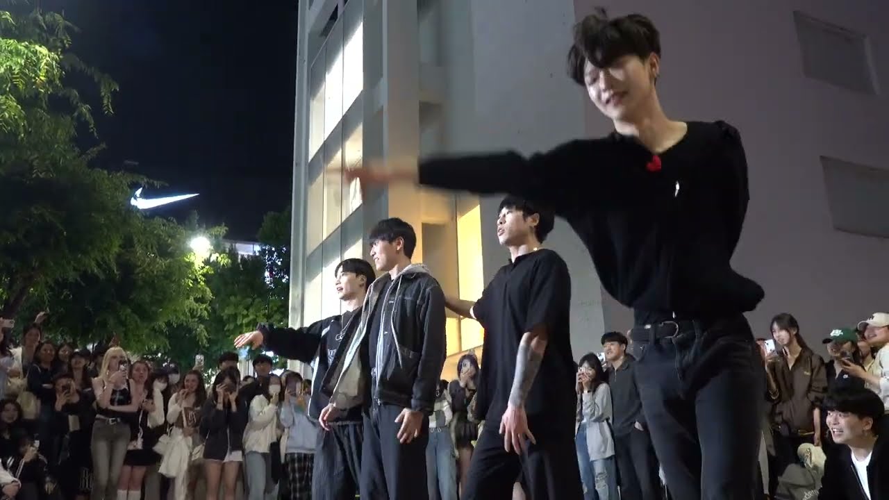 240512 kpop cover dance team ONE OF - Gentleman (PSY) Hongdae busking