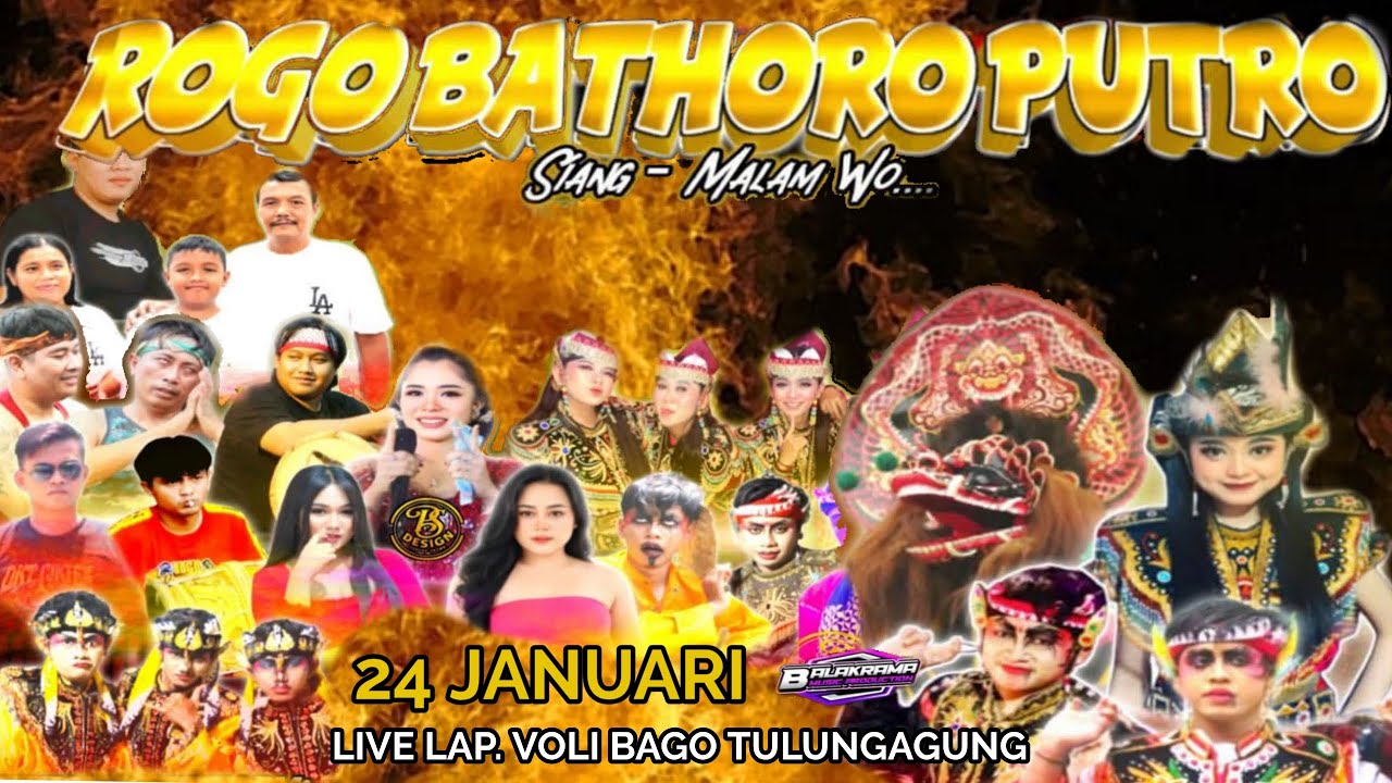 Live Jaranan ROGO BATHORO PUTRO Lap. Voli Bago Tulungagung BARATHA AUDIO