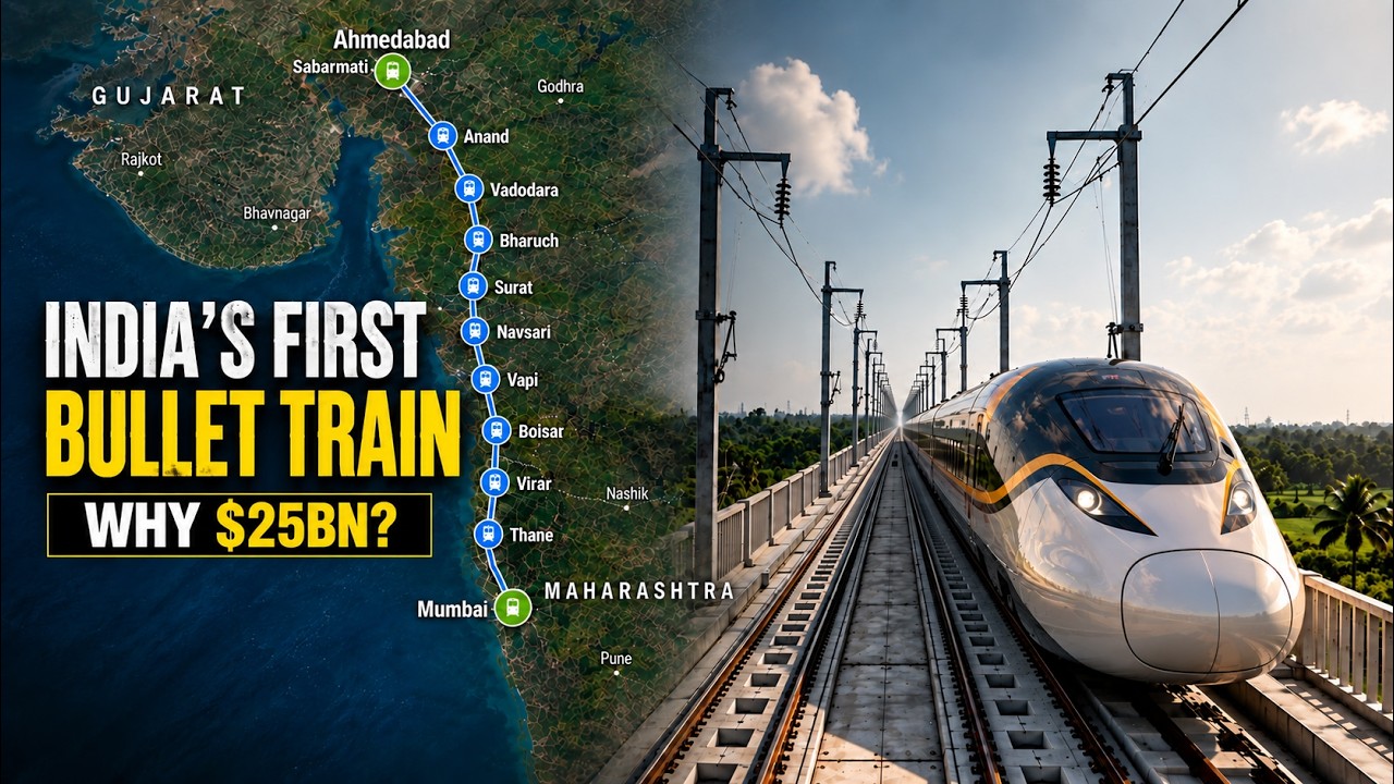 The $25Bn Plan to Build India's First Bullet Train!