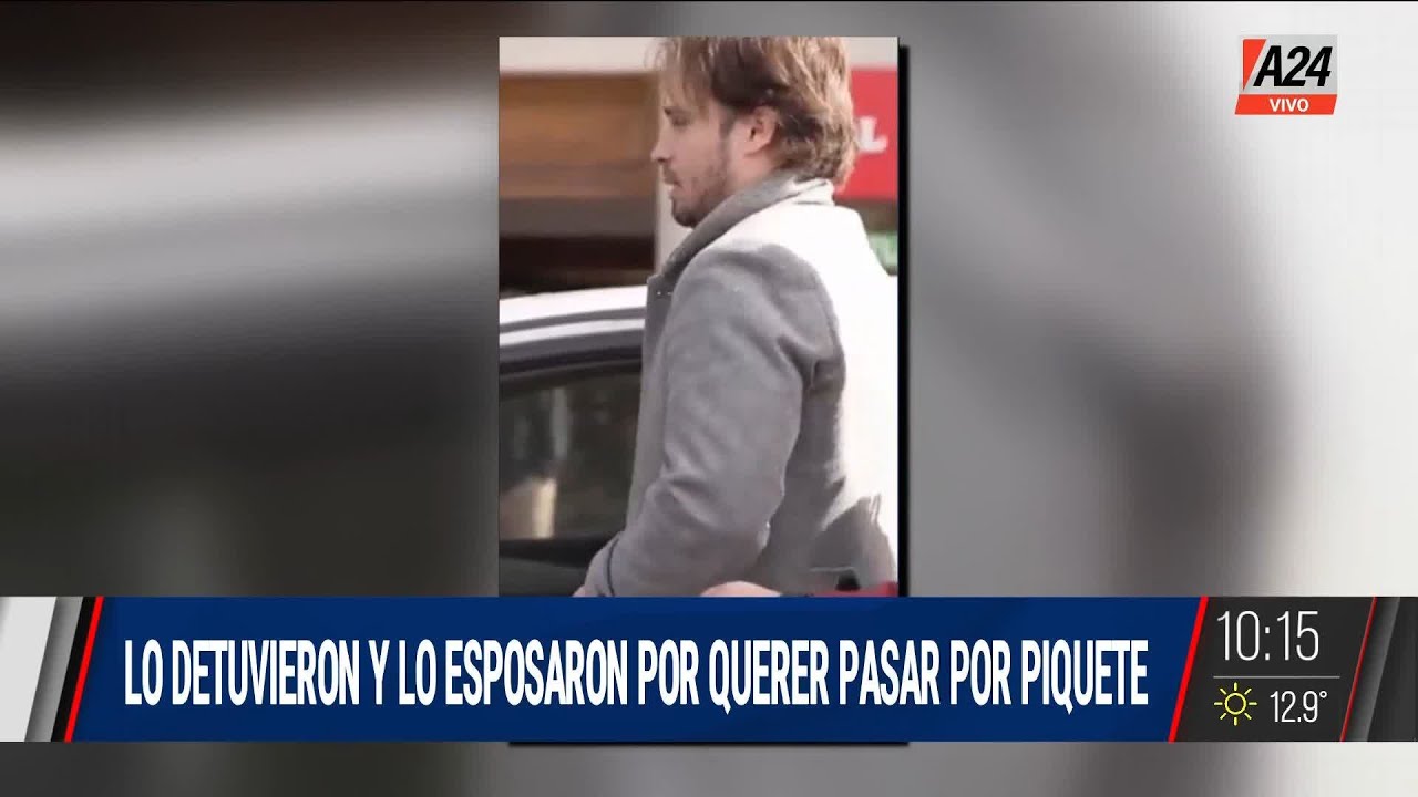 ✋ Echaron al comisario que esposó al trabajador por querer pasar un piquete I A24