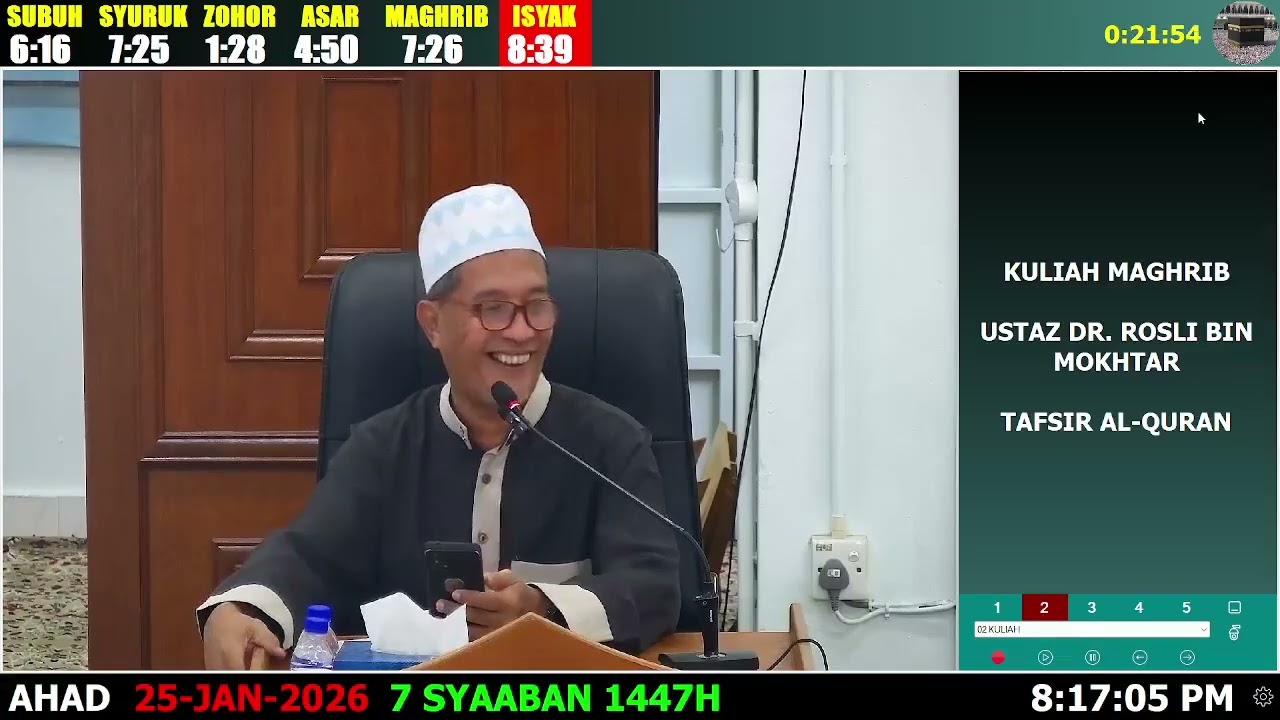 20260125 Kuliah Maghrib_Ustaz Rosli Bin Mokhtar_Tafsir Al-Quran
