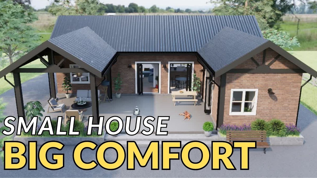 Modern farmhouse design | 3 Bedroom home with 79 m² terrace