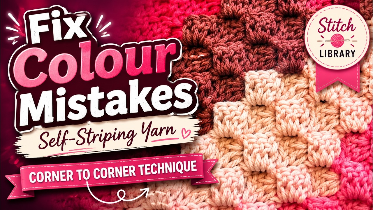 Crochet C2C with Caron Cakes for BETTER Striping Effects Tips | BEGINNER | The Crochet Crowd