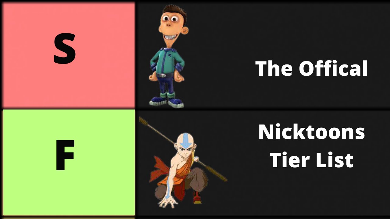 The Official Nicktoons Tier List Ranking!