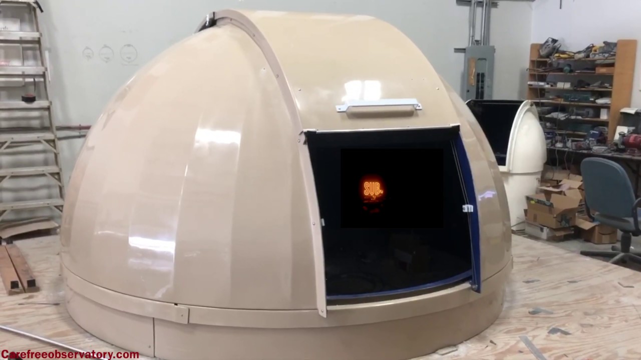 Our New 10' Diameter Fiberglass Observatory Dome!