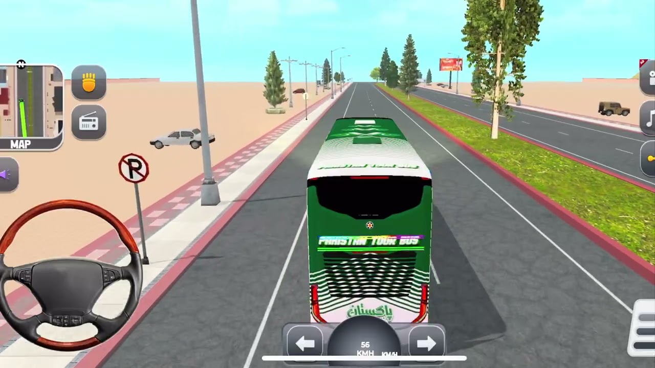 American bus daraving geming video 4K tarending video