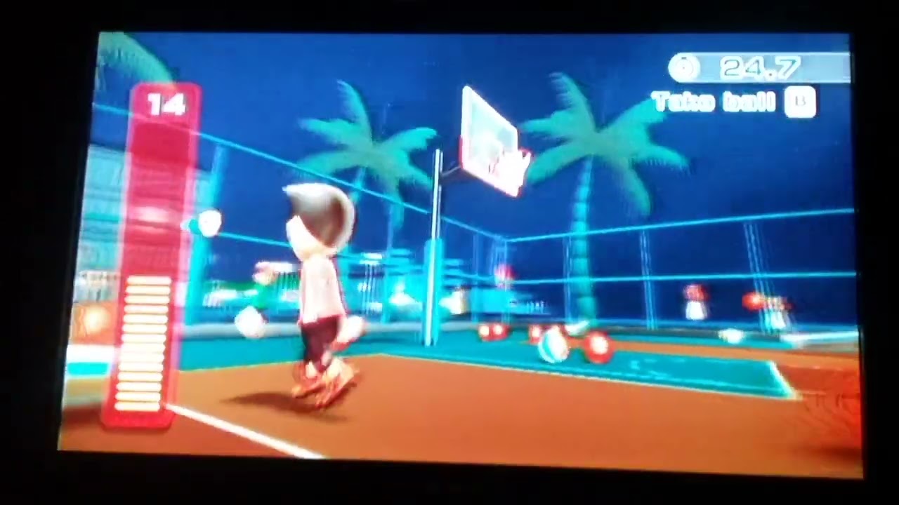 Nintendo Sports S2 Ep.13 AJ vs Gabriel Wii Sports Resort Basketball 3 Point Contest
