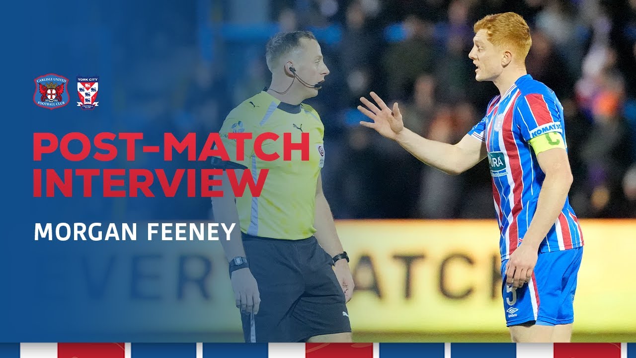 Morgan Feeney reacts to York City defeat