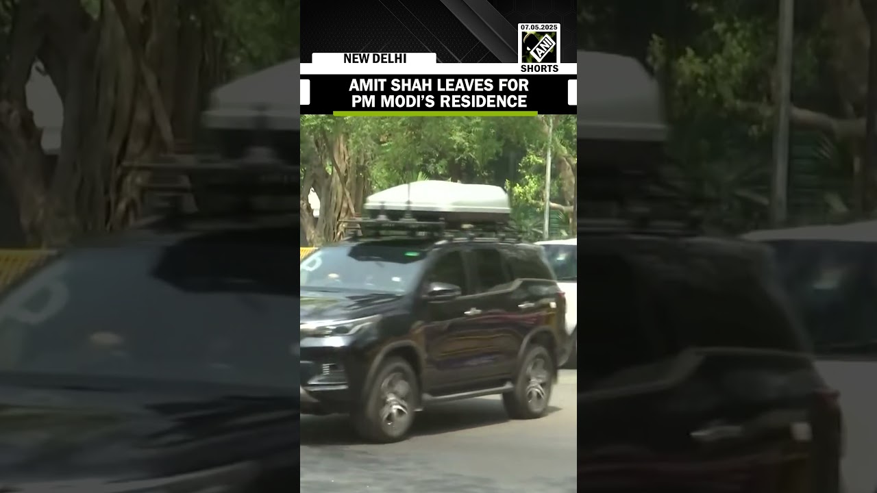Home Minister Amit Shah leaves for PM Modi&rsquo;s residence