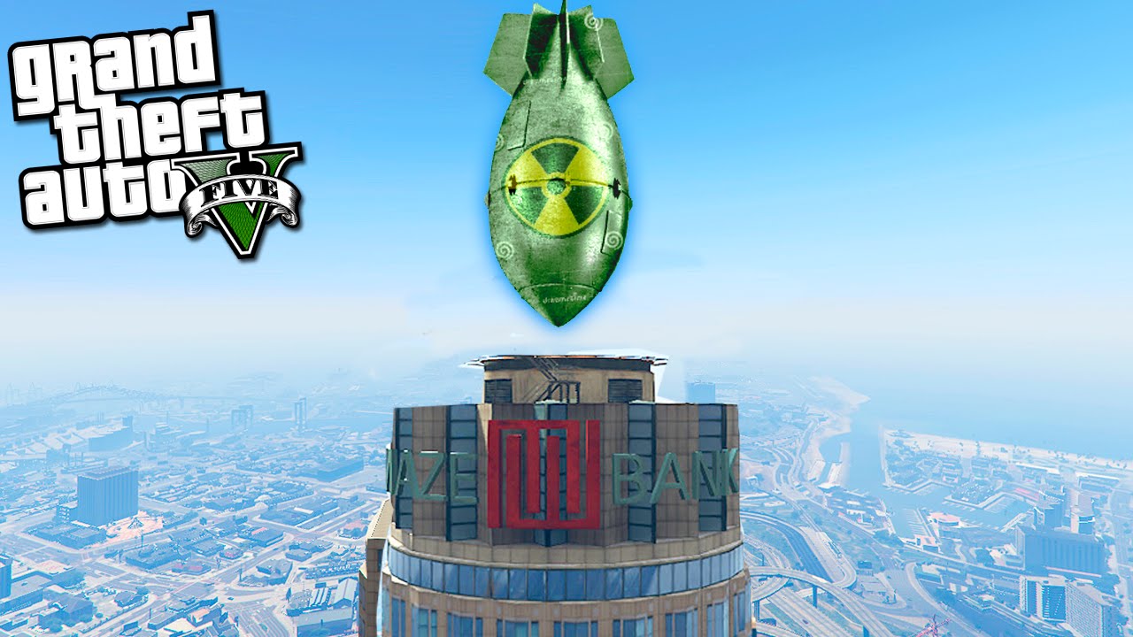 ЧТО БУДЕТ ЕСЛИ ЯДЕРНАЯ БОМБА ВЗОРВЕТСЯ В GTA 5 - ЭКСПЕРИМЕНТ В GTA 5