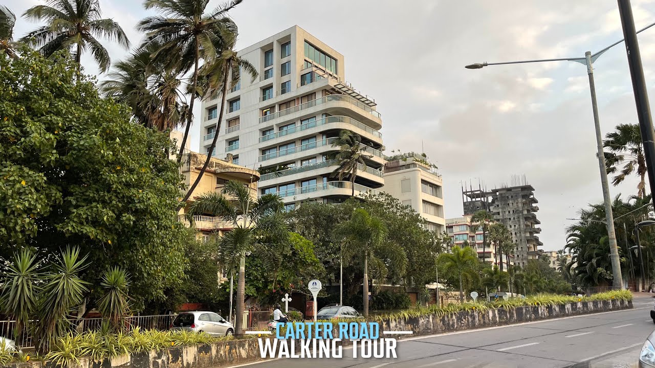4K Virtual Walking Tour of Carter Rd | Mumbai's Posh Neighborhood