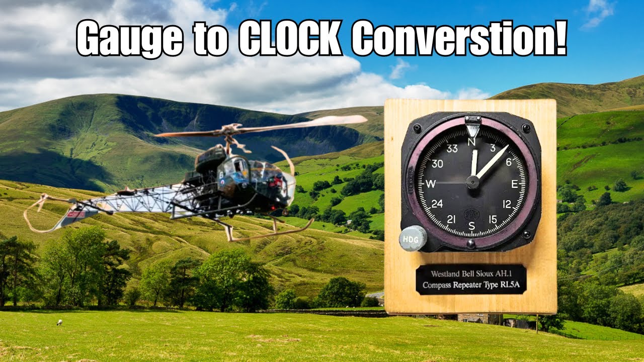 Repurposing a Military Helicopter Gauge into a Stunning Clock!