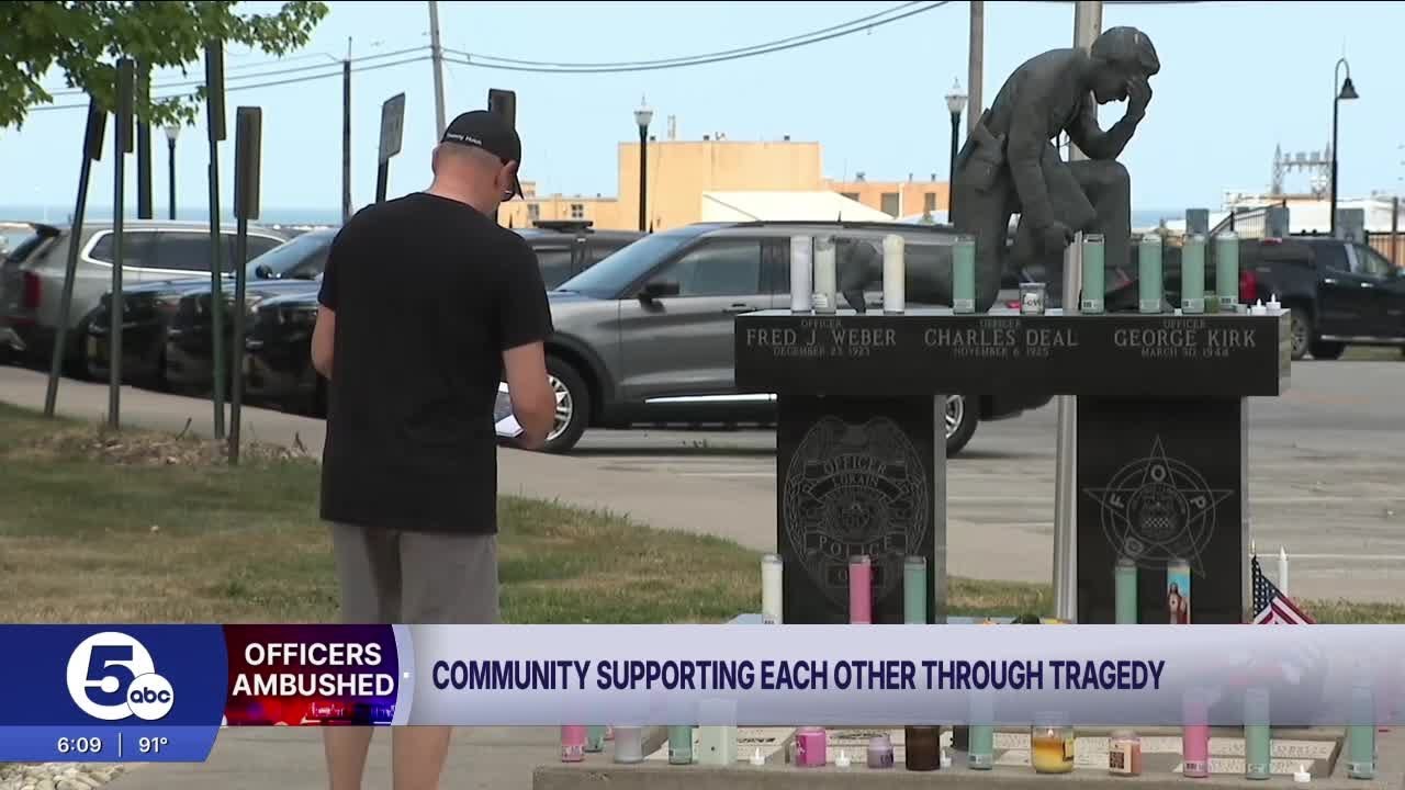 Lorain community rallies behind police department after 3 officers shot
