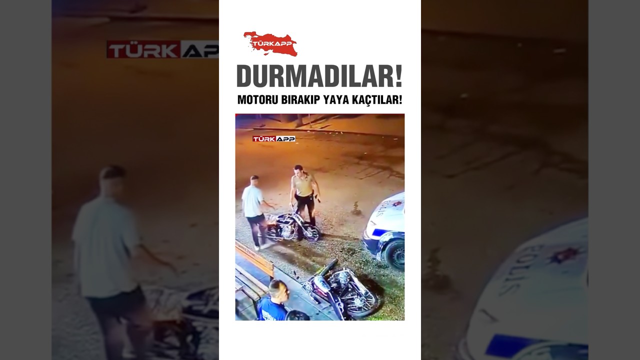 ⭕️Polis ve Bek&ccedil;i Kovalamacasında Şok Son! Motoru Bırakıp Yaya Ka&ccedil;tılar!Ama Yakalandılar. Ordalar🫵🏻