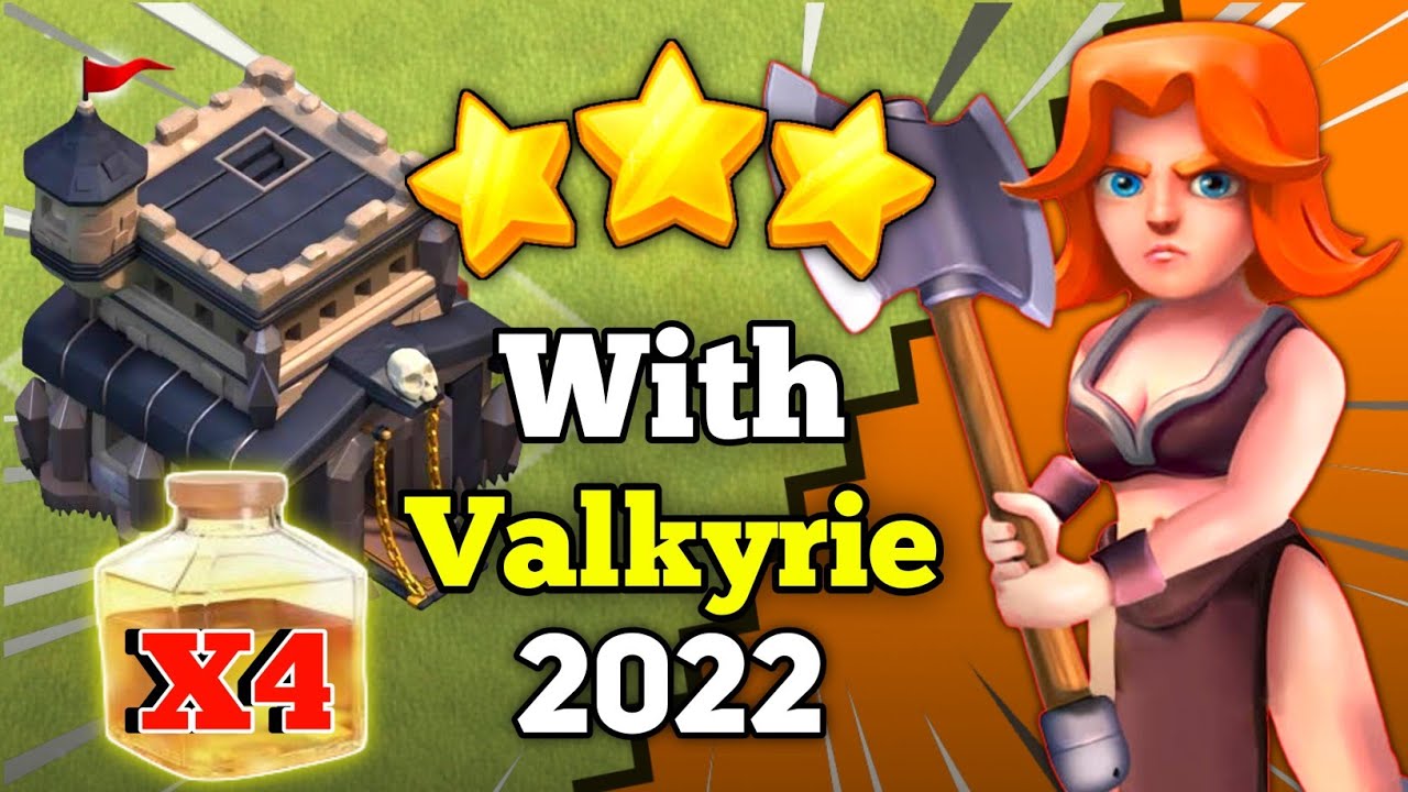 TH9 Valkyrie Attack Strategy 2022 | Valkyrie + 4x Healing Spell Attack Clash of Clans | MG Legend