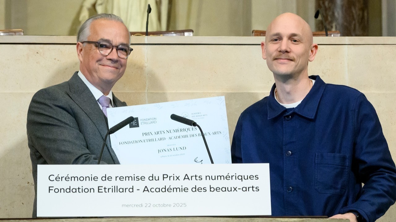 Remise du Prix Arts numériques Fondation Etrillard - Académie des beaux-arts 2025