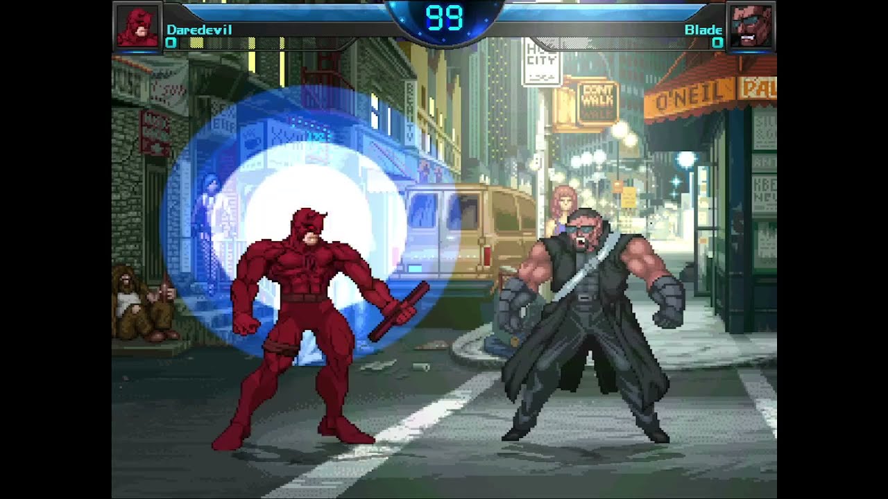 Daredevil vs Blade Mugen Battle