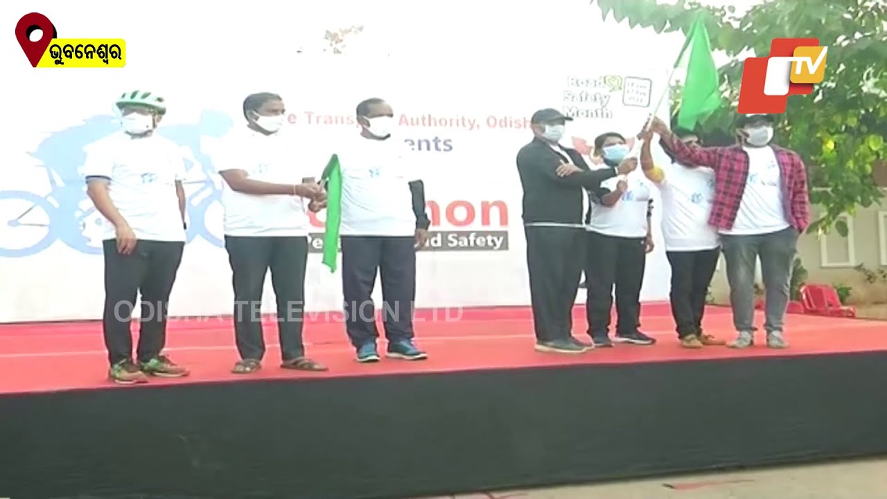 Odisha Marks 32nd National Road Safety Month With Cyclothon