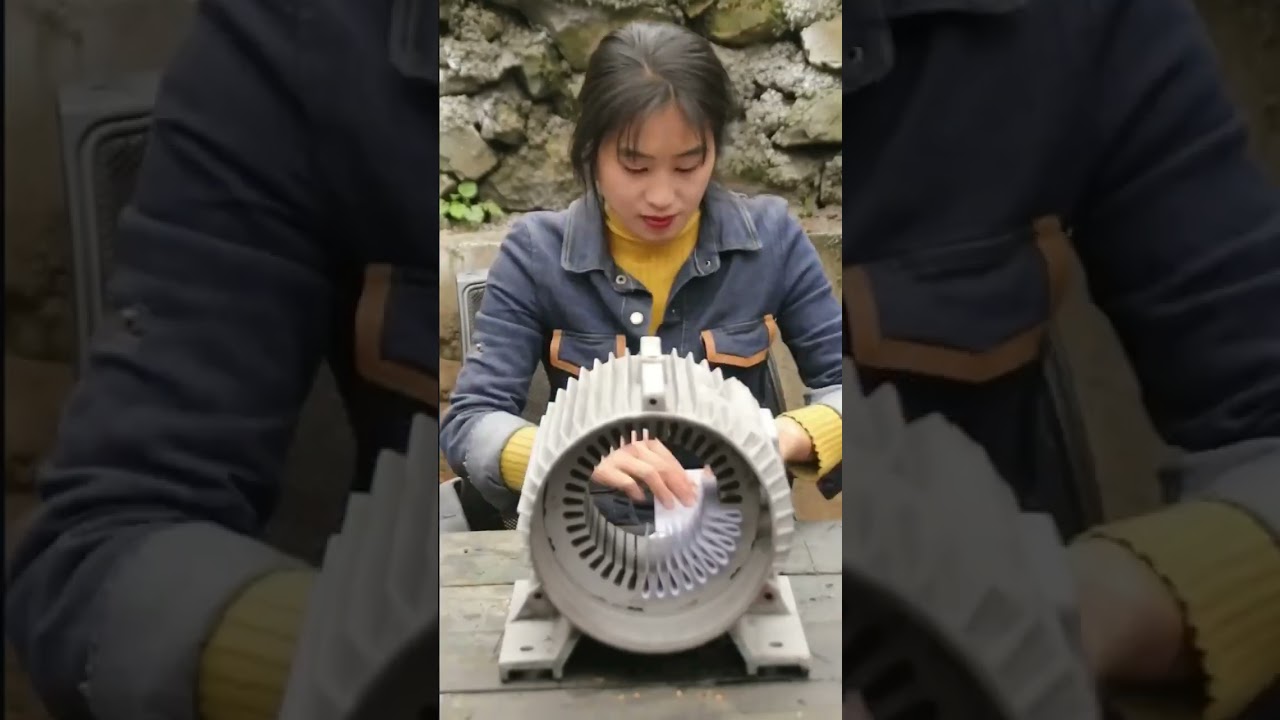 Genius girl helps fans repair aluminum core motor with missing parts