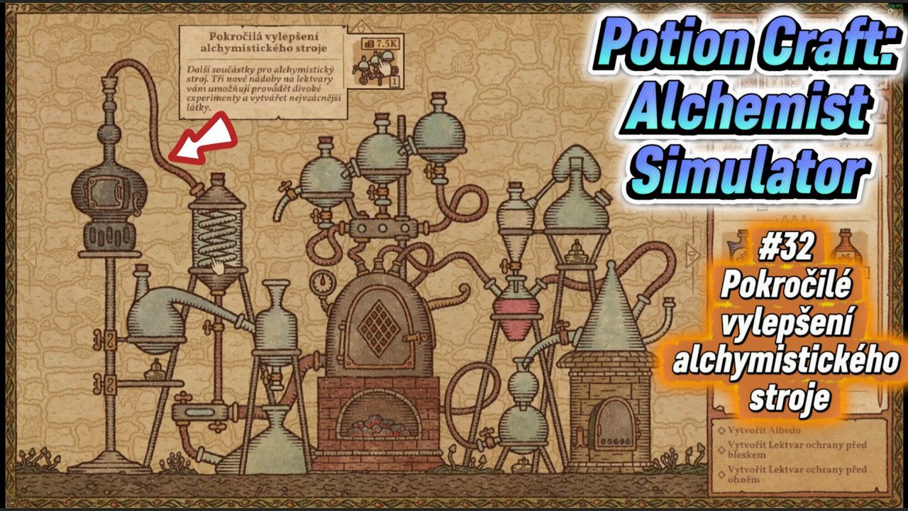 Potion Craft: Alchemist Simulator CZ | G#32 | Pokročilé vylepšení alchymistického stroje | Olej mapa