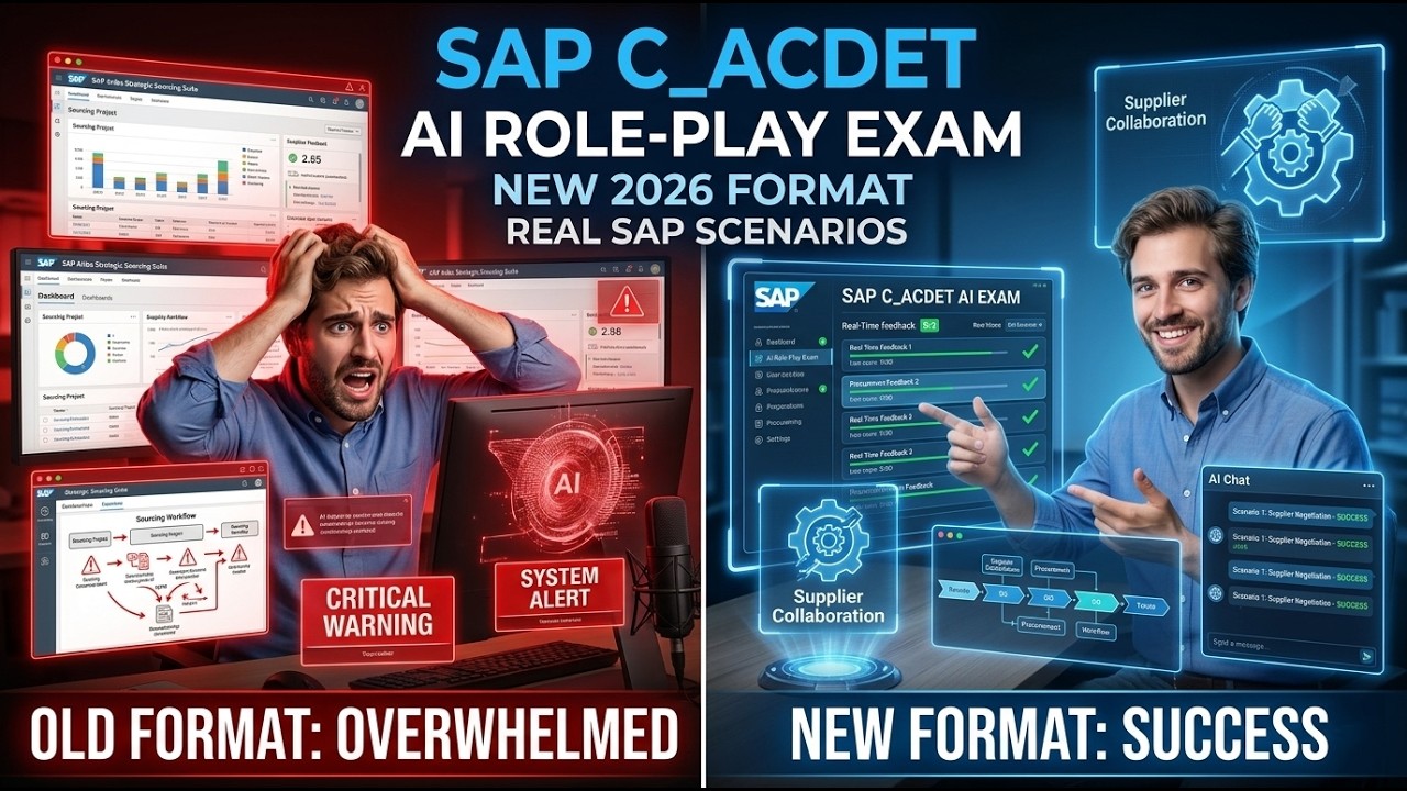 SAP C_ACDET Exam Questions 2026 | SAP Ariba Strategic Sourcing Suite AI Role-Play Scenarios