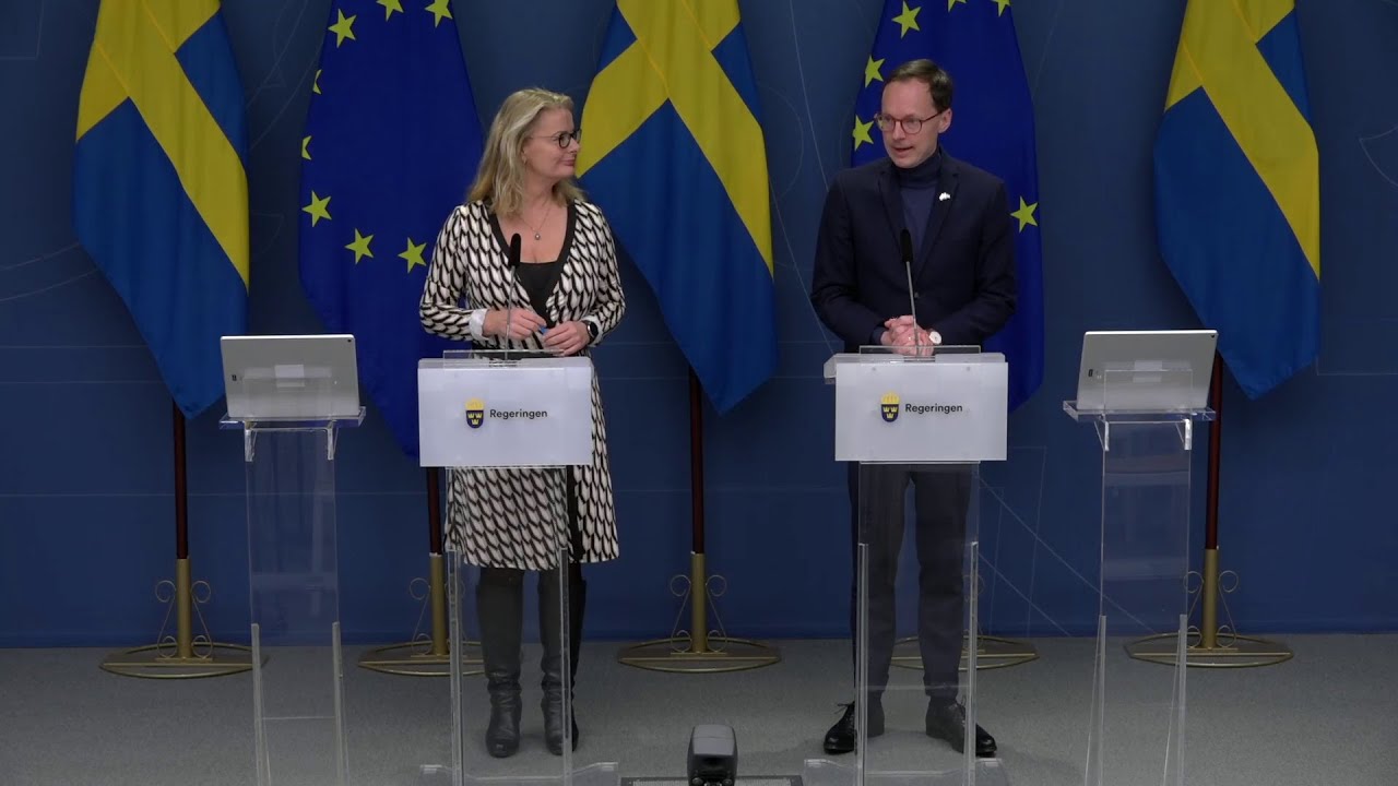 Pressträff med Mats Persson och Lotta Edholm om skolområdet under regeringens 100 första dagar