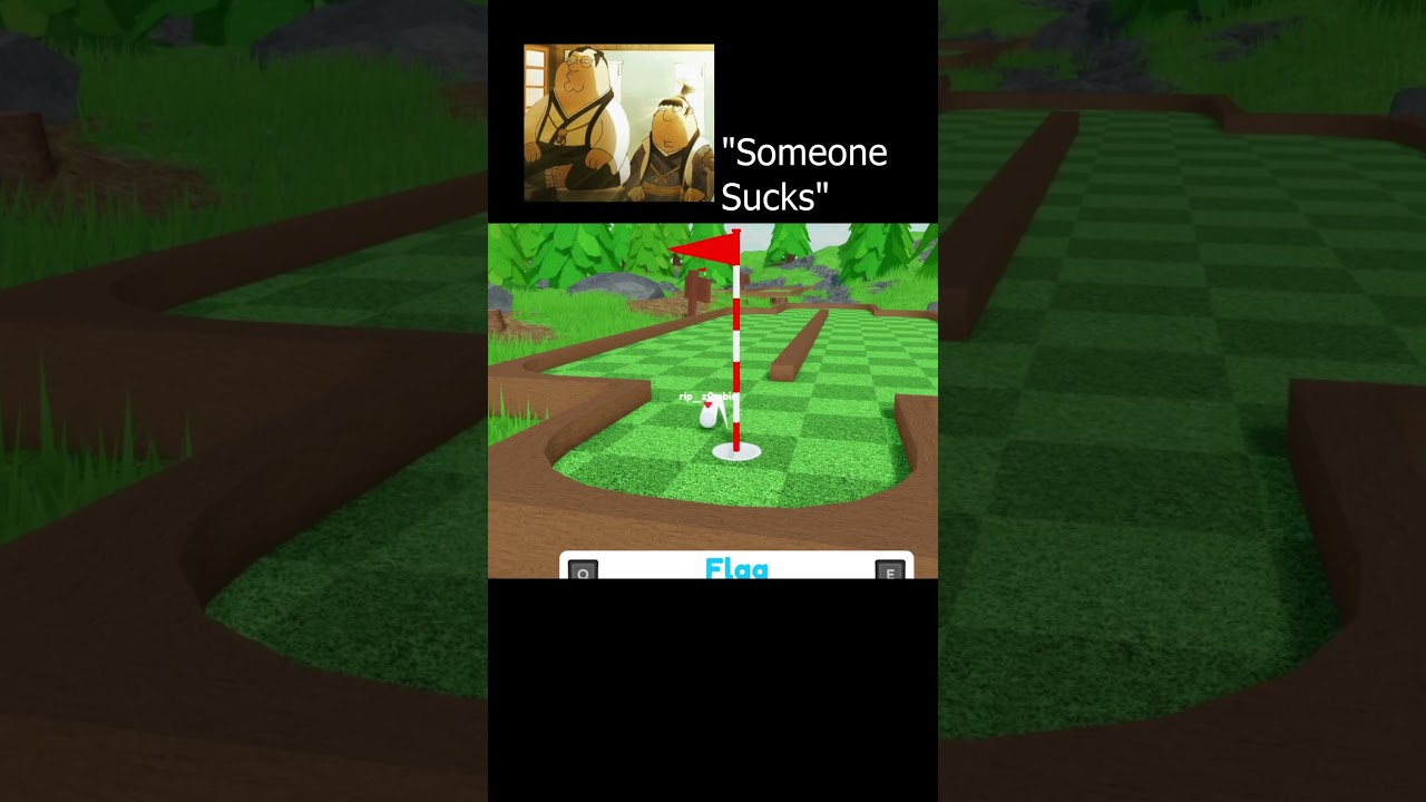 Ужасно играю в гольф (Roblox)