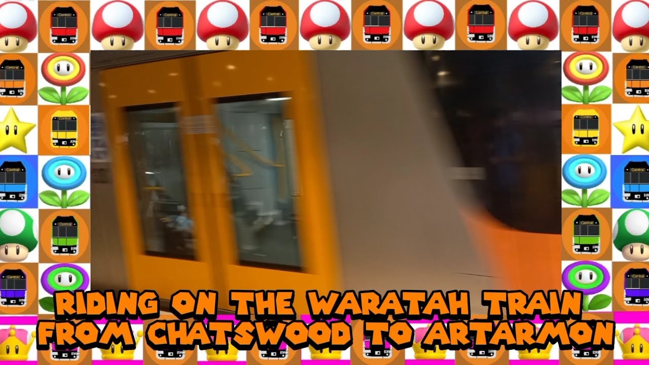 Riding on the Waratah Train From Chatswood to Artarmon