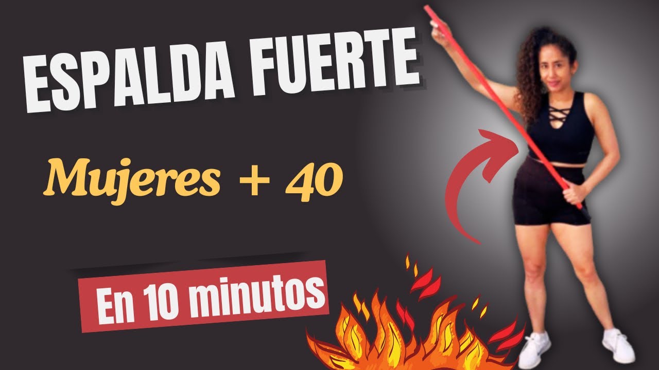 🚨Como tener espalda fuerte en casa Mujeres 40 + 🙌