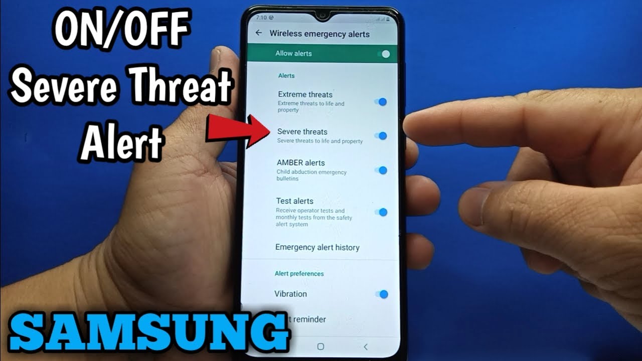 How to turn ON/OFF severe threat alert on Samsung Galaxy A02 | Emergency Alerts