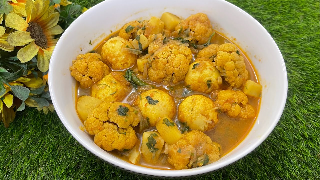 ডিম,ফুলকপি ও আলুর এই ঝোল মাছ ,মাংসের স্বাদকেও হার মানাবে | ডিম দিয়ে ফুলকপি ও আলুর ঝোল | Egg curry 