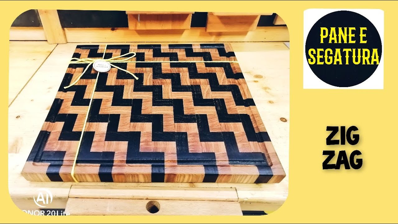 CUTTING BOARD ZIG ZAG (tagliere in legno effetto zig zag)