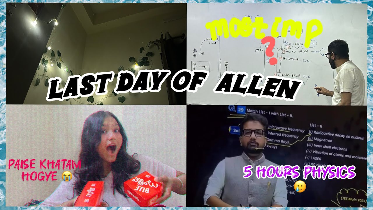 A day in my life at ALLEN / NEET2026 