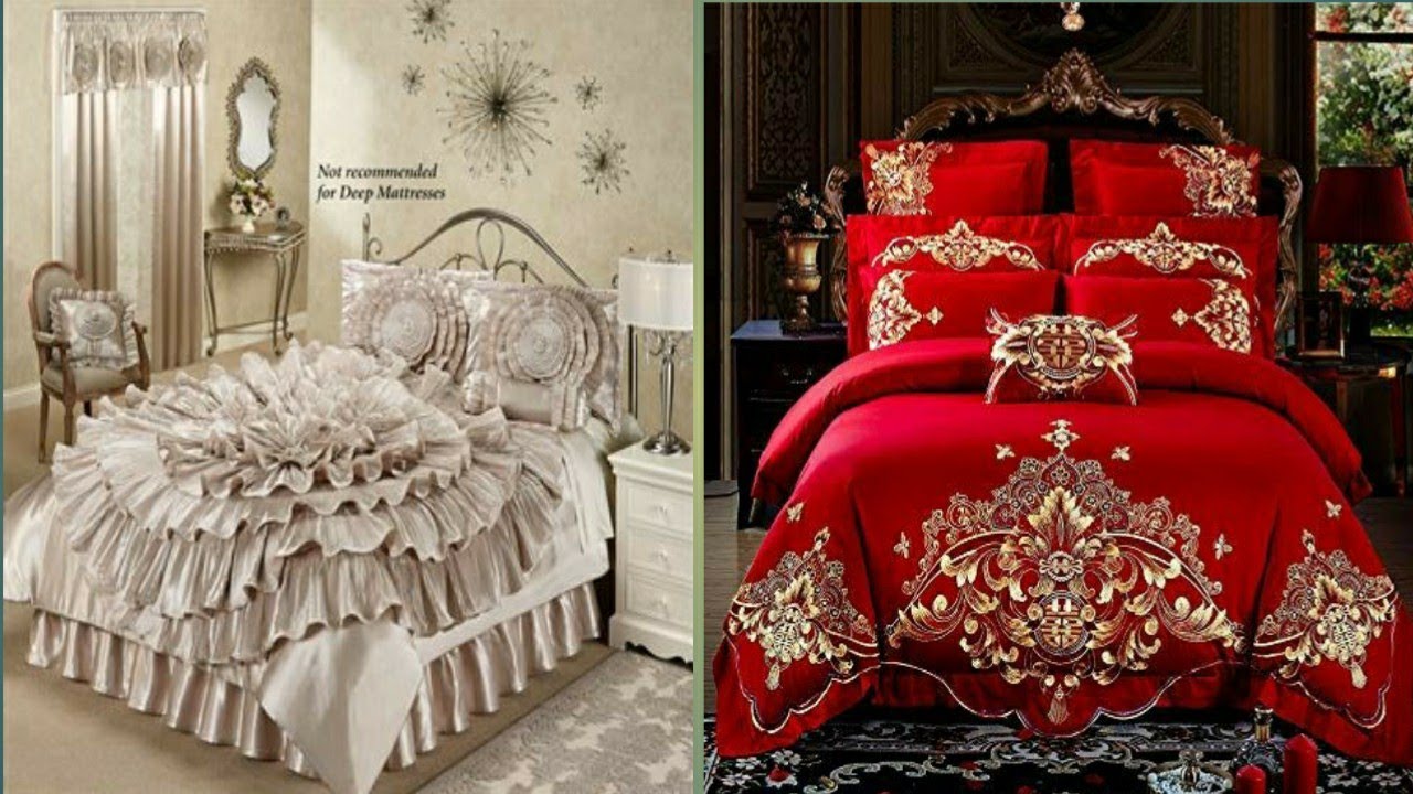 Bridal bed sheets design/wedding bed sheets design ideas