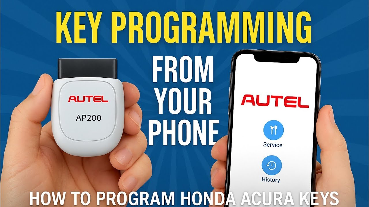 Program Honda & Acura Keys Using Your Phone! 🔑📱 (Autel AP200 Step-by-Step Tutorial)