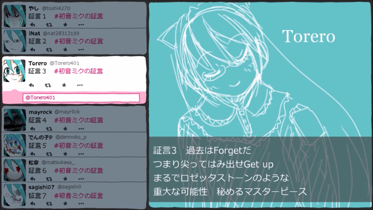 Testimony of Hatsune Miku   Niconico Video