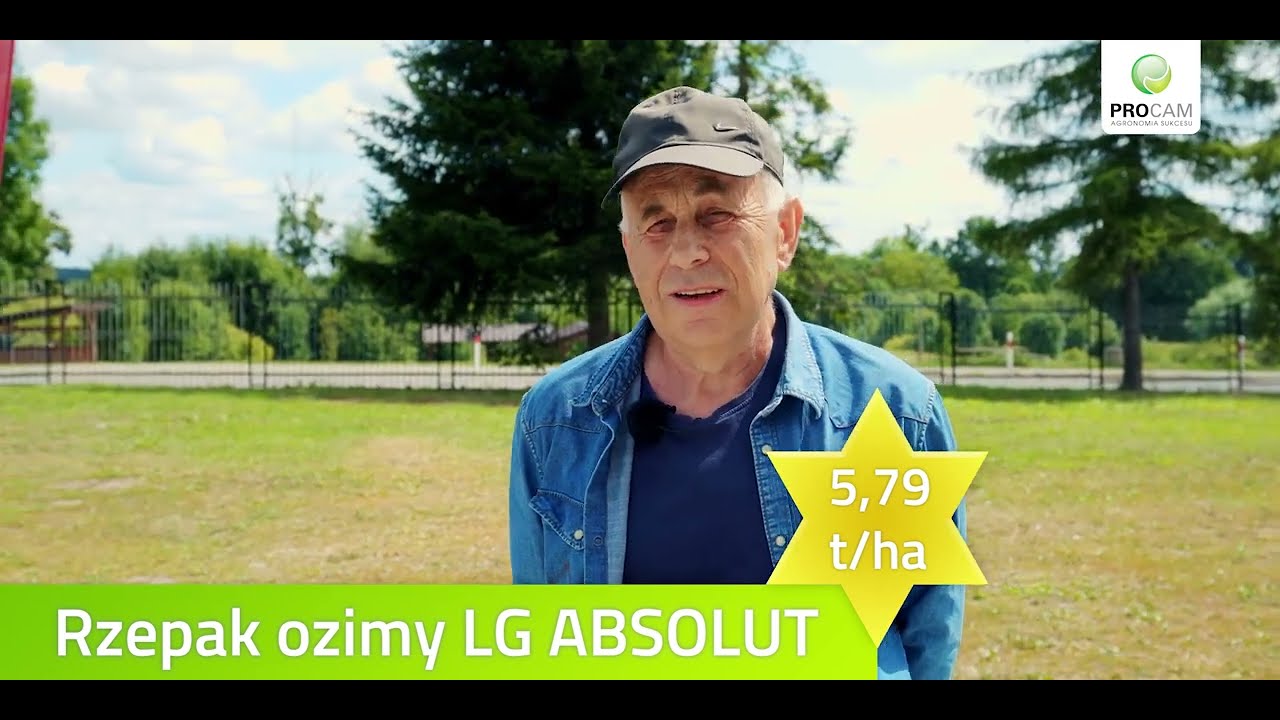29.07.2022 rzepak ozimy LG Absolut - plon 5,791 t/ha