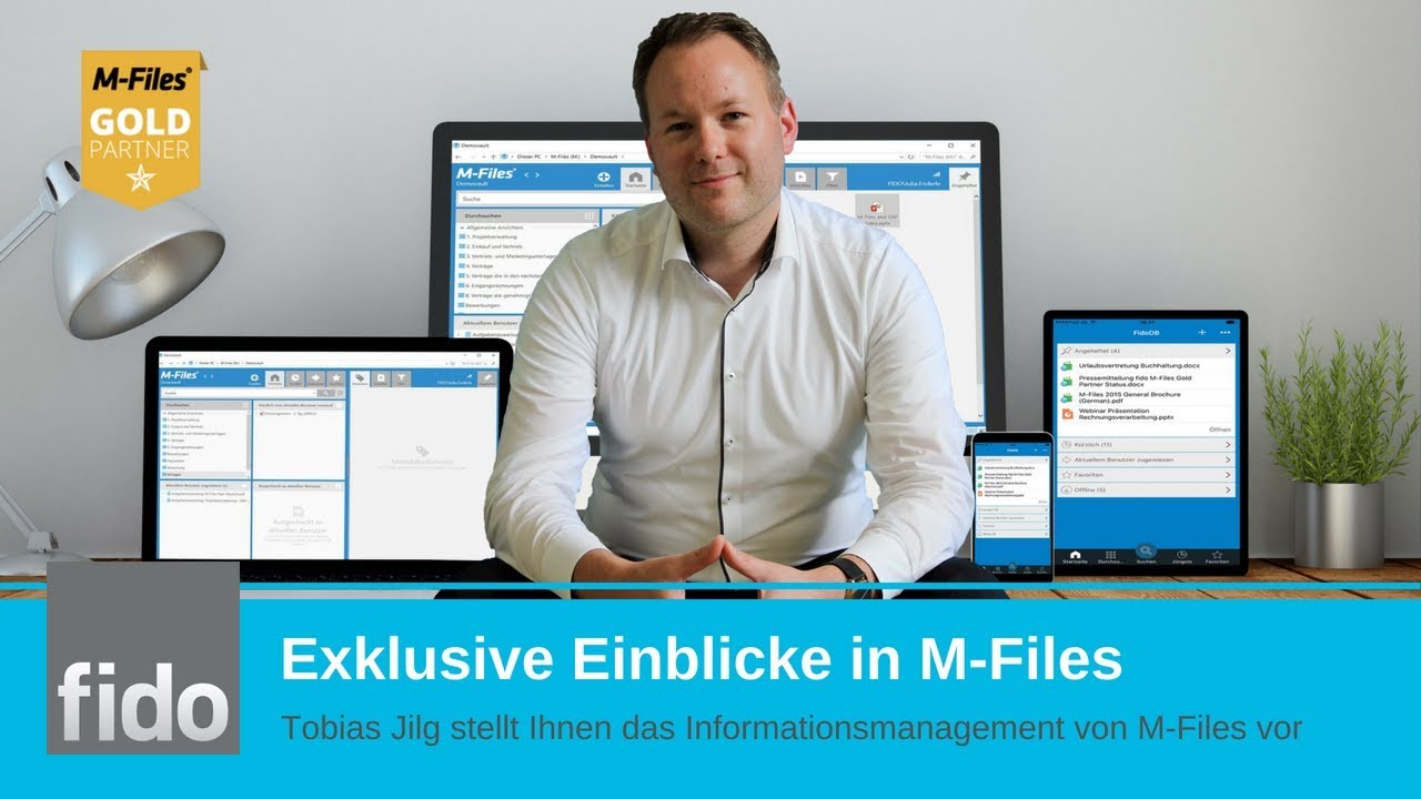 Arbeiten mit einem Dokumentenmanagement System.