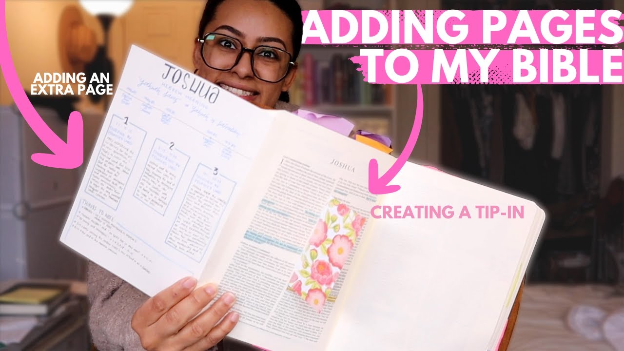 How I Add Extra Pages to My Bible | Creating a tip in Flap for more notes | Bible Study Notes