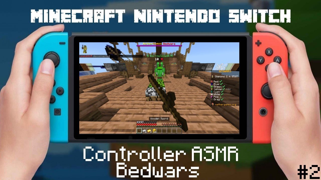 Minecraft Nintendo Switch - Bedwars Gameplay ASMR