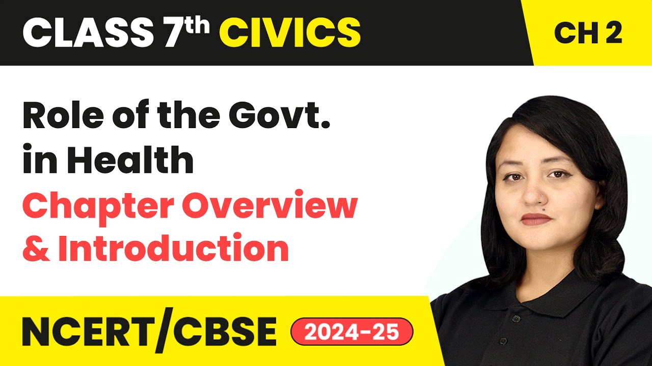 Role of the Government in Health - Chapter Overview and Introduction | Class 7 Civics Ch 2 | CBSE