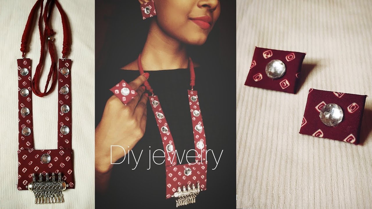 HANDMADE TRENDY FABRIC JEWELRY | RAJASTHANI STYLE | DIY EASY JEWELERY