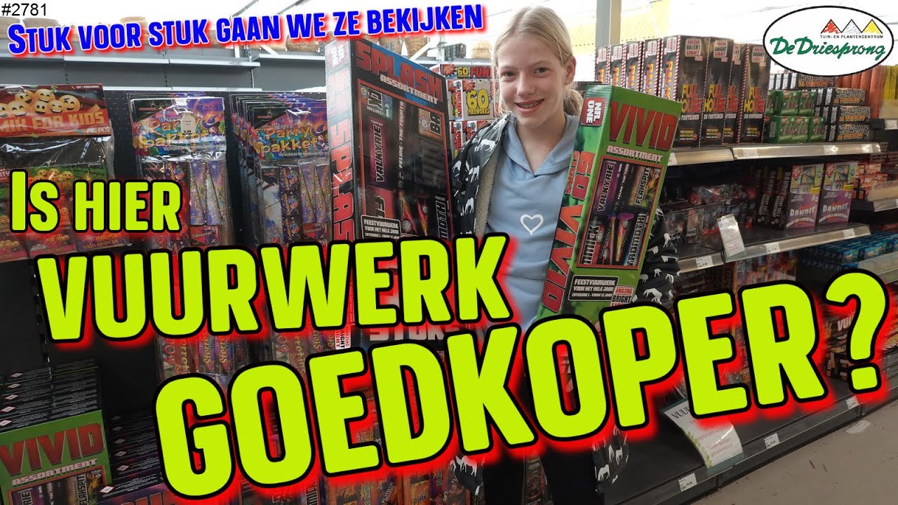 Is dit VUURWERK bij deze WINKEL BETER en GOEDKOPER dan de INTRATUIN? Ik laat het jullie ZIEN! #2781