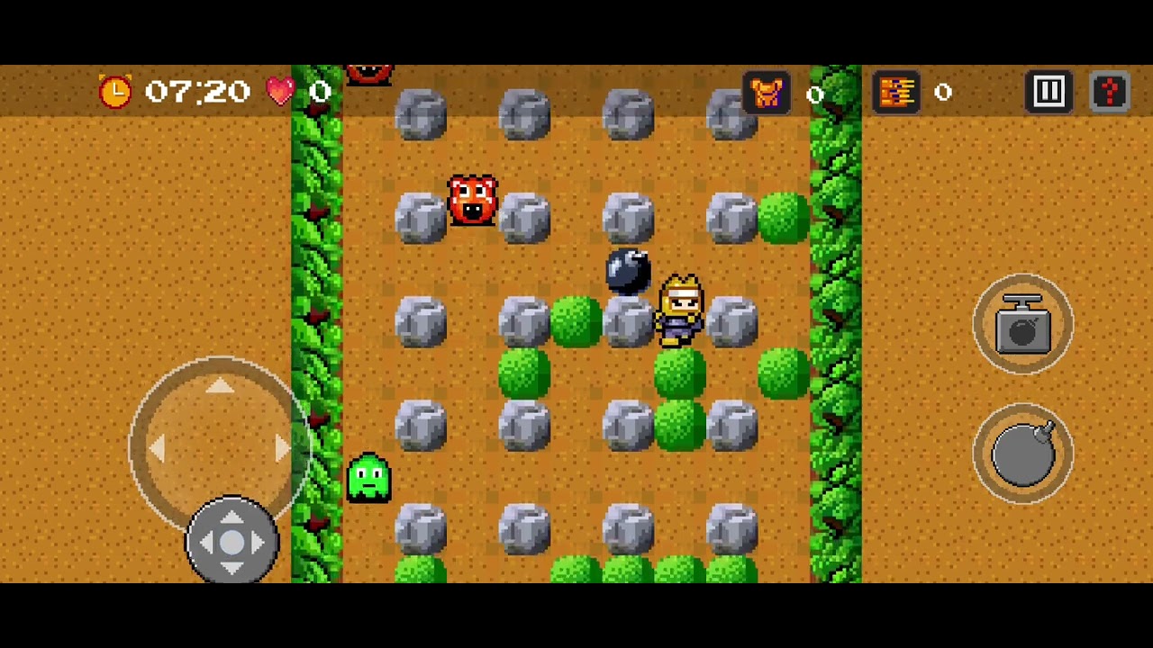 Game play retro bomber Squad 