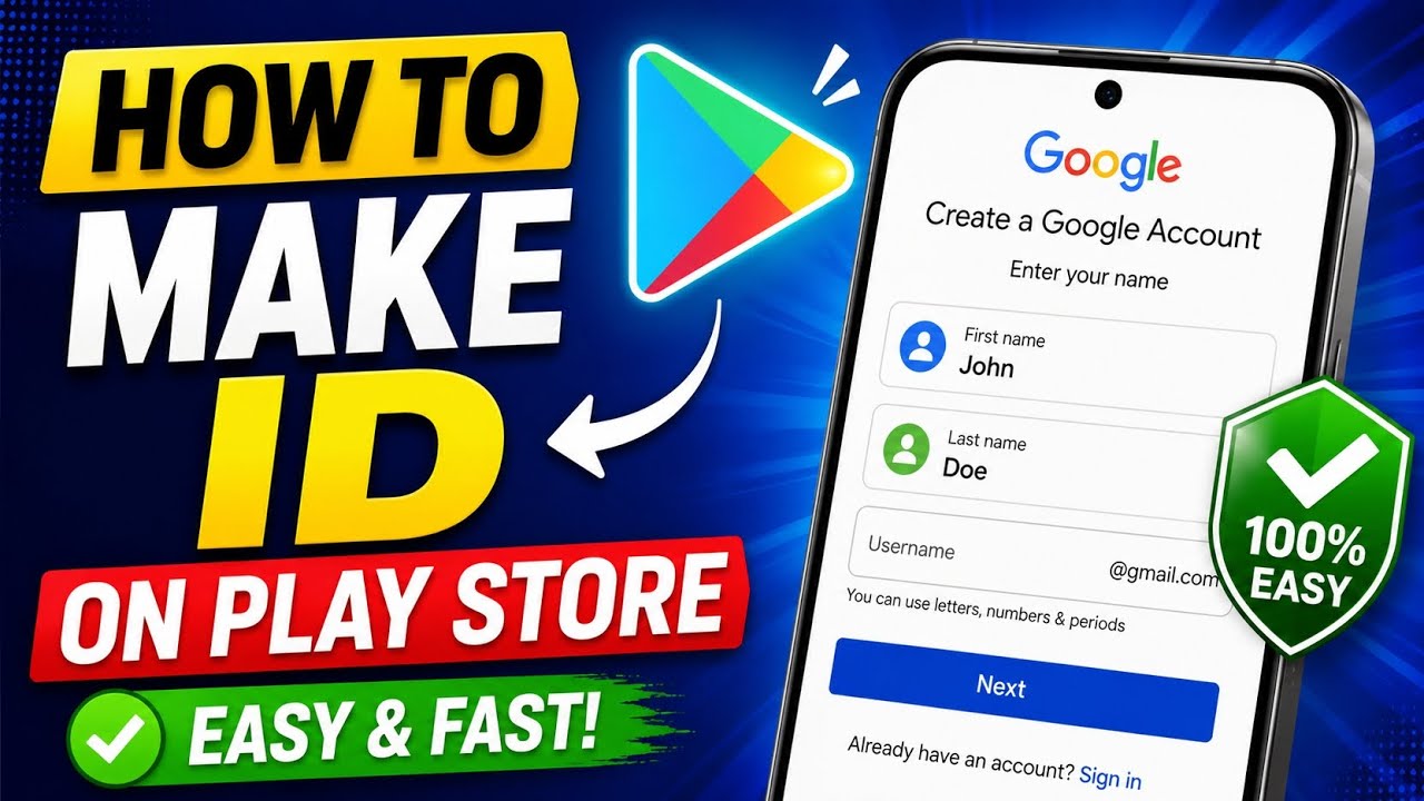 📱 How to Create a Play Store ID | Create Google Account for Play Store 2026.