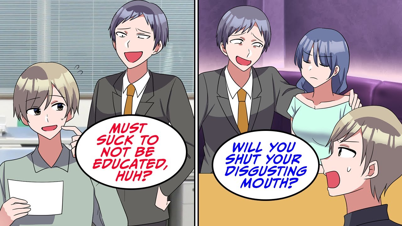 My coworker badmouthed my lack of college degree, but the escort wasn't having any of it [Manga dub]