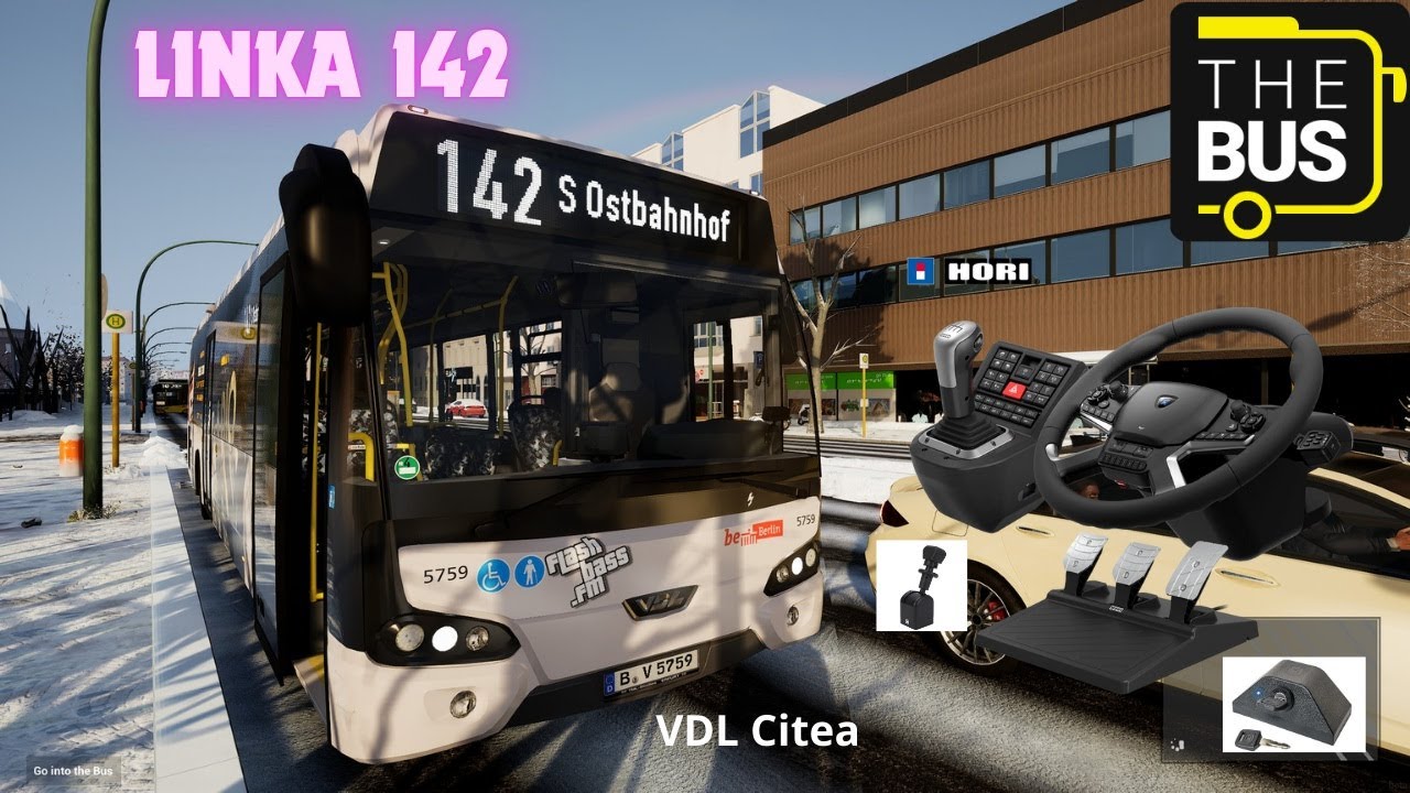 The bus - Linka 142 - VDL Citea - Hori Force Feedback Truck Control System