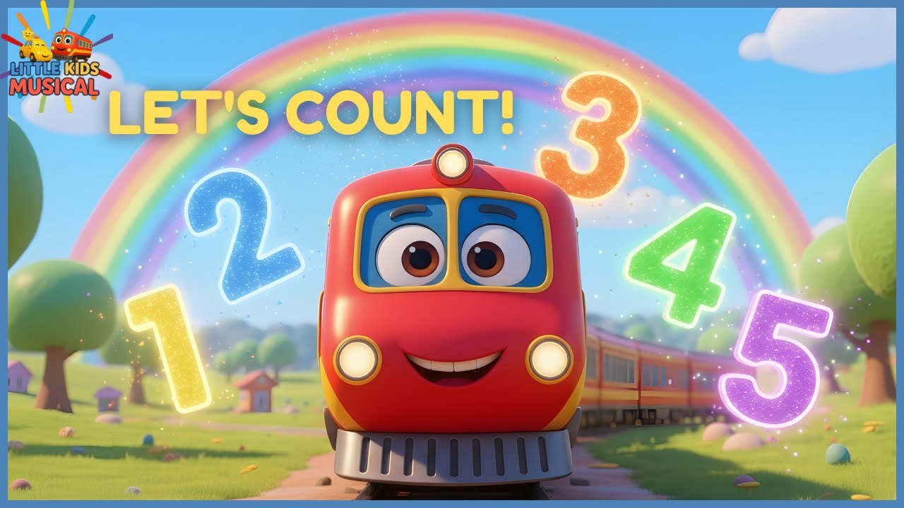 Learn Numbers 1 to 5 with Chuggy the Train 🚂 | Counting Song for Kids