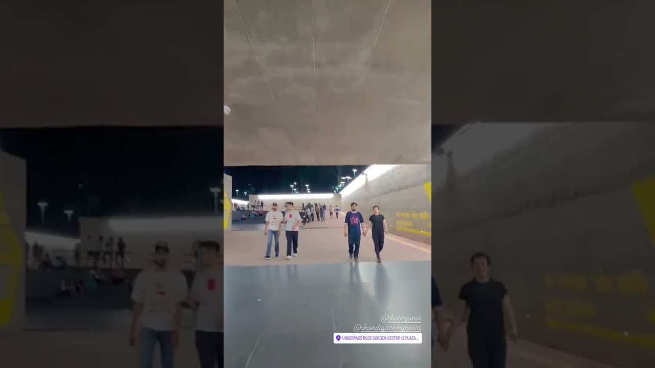 A beautiful Underpass Connecting Rose Garden to Sector 17 😍 #reelsindia #trending #chandigarh