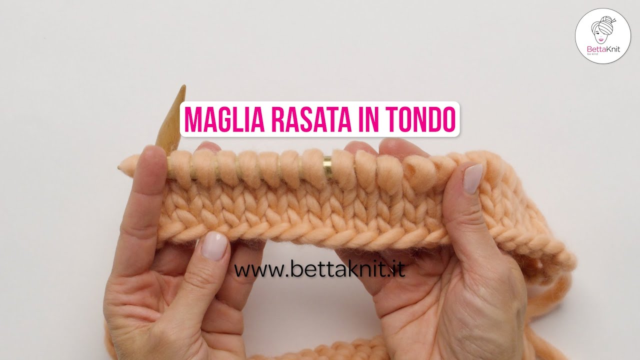 Come lavorare la Maglia Rasata in tondo, con i ferri circolari